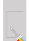 Dalton Paint Ready kitchen cupboard door