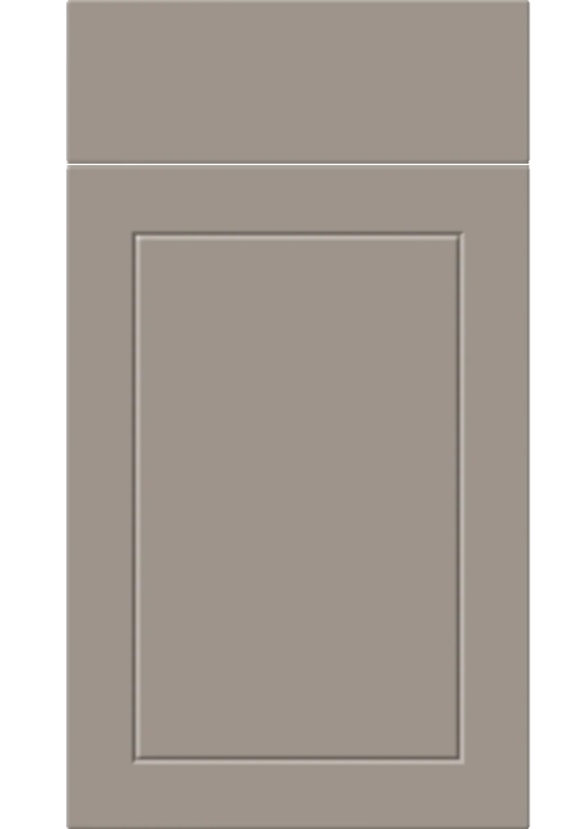 Dalton Grooved kitchen door and drawer front in Supermatt Clay Grey