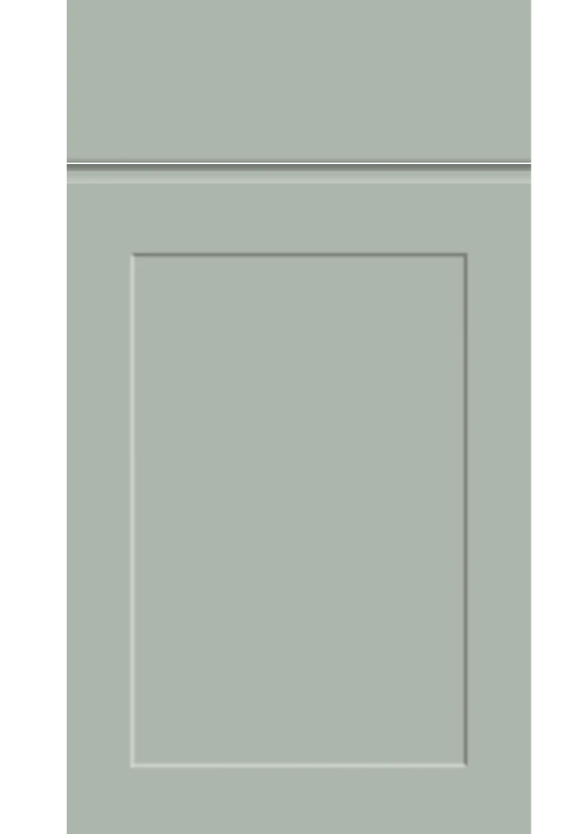 Elland Handleless kitchen door and drawer front in Matt Pistachio