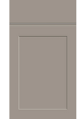 Elland Handleless kitchen door and drawer front in Supermatt Clay Grey