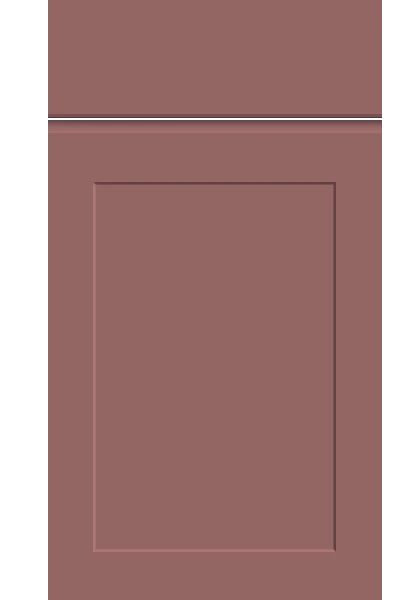 Elland Supermatt Rusty Red kitchen cupboard door