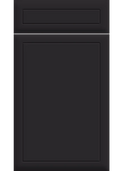 Euroline Supermatt Black kitchen cupboard door