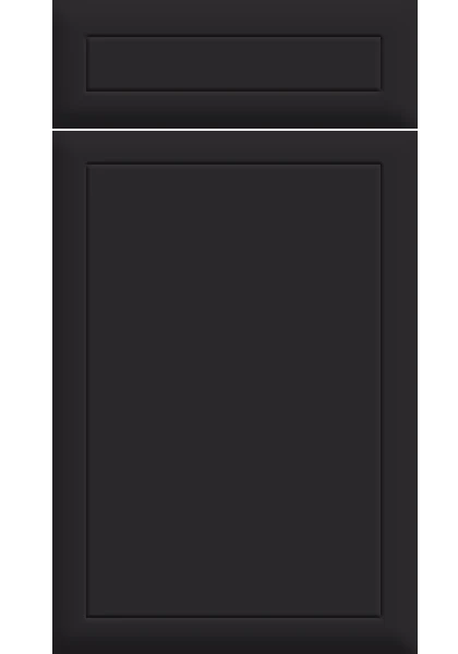 Euroline Supermatt Black kitchen cupboard door