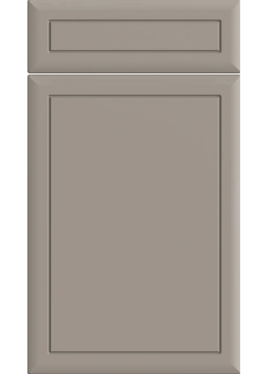 Euroline Grooved kitchen door and drawer front in Supermatt Clay Grey