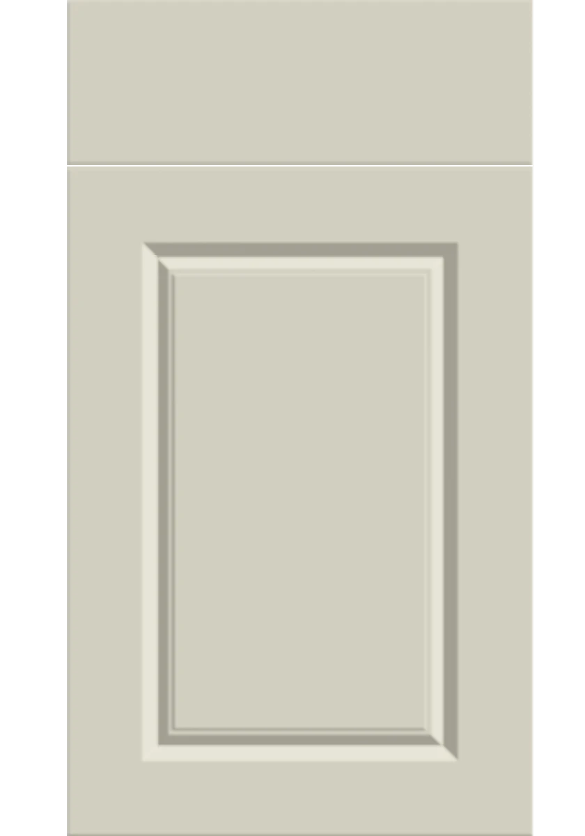 Harlem Panel kitchen door and drawer front in Matt Mussel