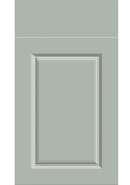 Harlem Panel kitchen door and drawer front in Matt Pistachio