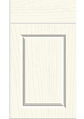 Harlem Paint Flow Matt White kitchen cupboard door