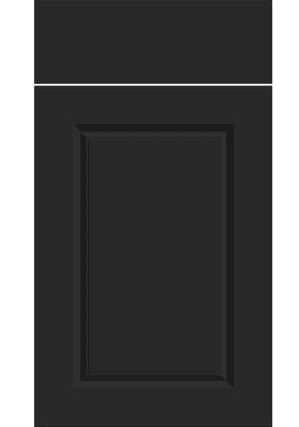 Harlem Supermatt Black kitchen cupboard door