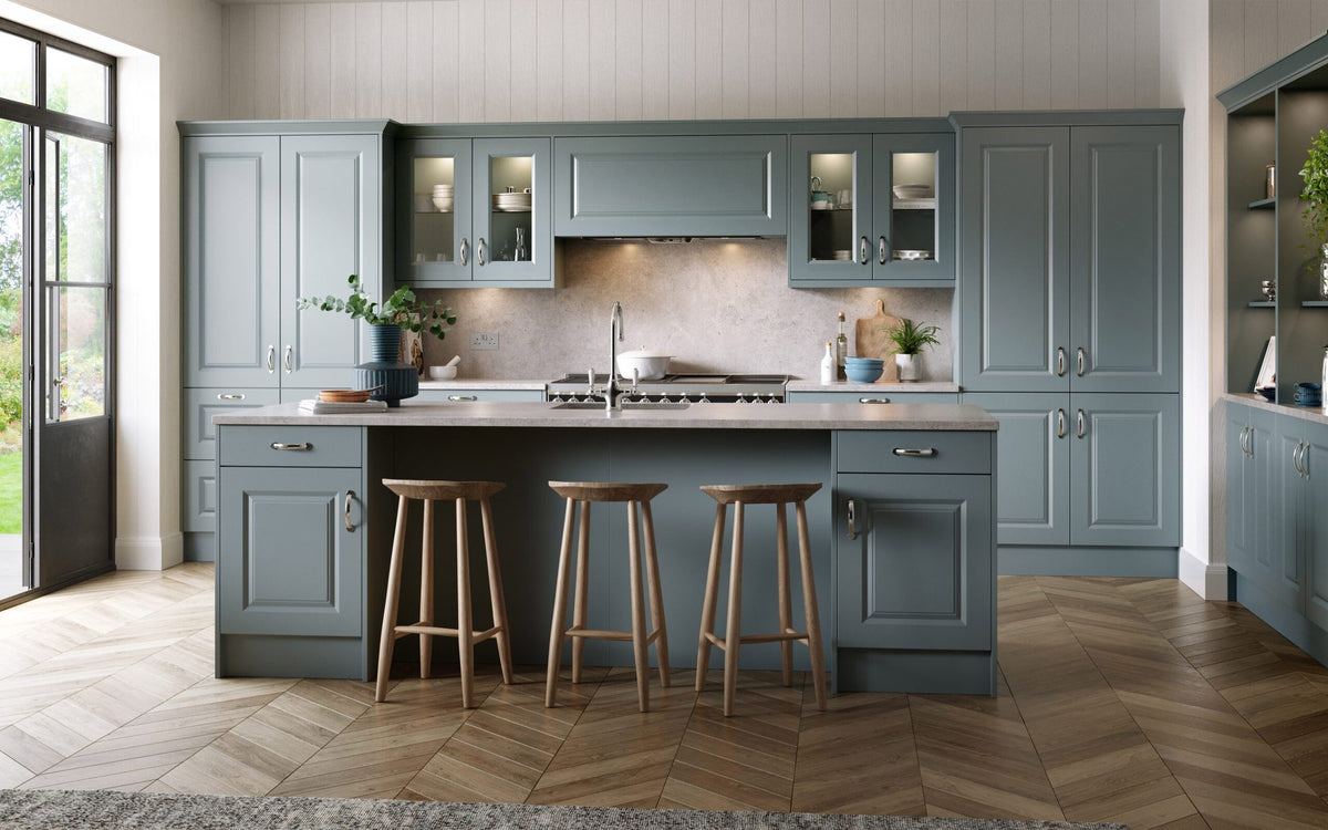 Kitchen with Harlem Supermatt Mood Grey doors