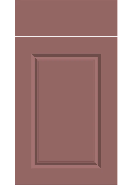 Harlem Supermatt Rusty Red kitchen cupboard door