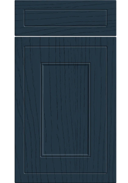 Helmsley Paint Flow Matt Indigo Blue kitchen cupboard door