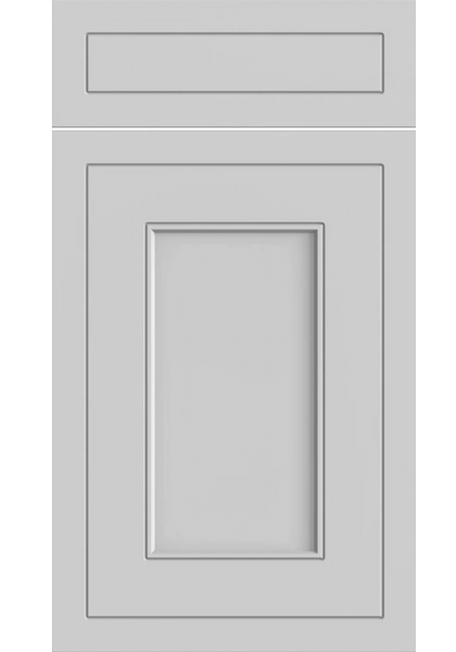 Helmsley panel kitchen door in Supermatt Dove Grey