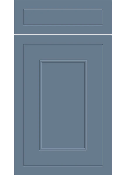 Helmsley Supermatt Misty Blue kitchen cupboard door