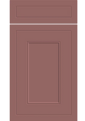 Helmsley Supermatt Rusty Red kitchen cupboard door