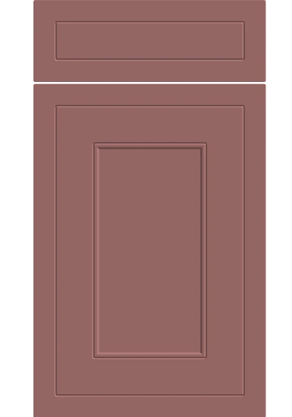 Helmsley Supermatt Rusty Red kitchen cupboard door