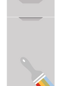 Integra Paint Ready kitchen cupboard door