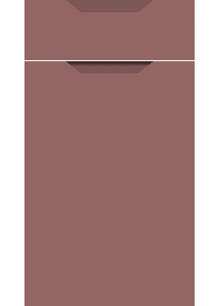 Integra Supermatt Rusty Red kitchen cupboard door
