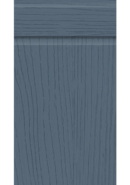 Knebworth Paint Flow Matt Colonial Blue kitchen cupboard door
