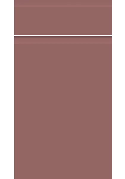 Knebworth Supermatt Rusty Red kitchen cupboard door