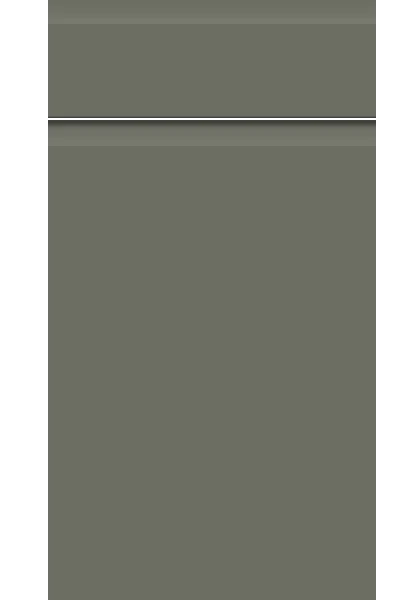 Knebworth Supermatt Smoke Green kitchen cupboard door