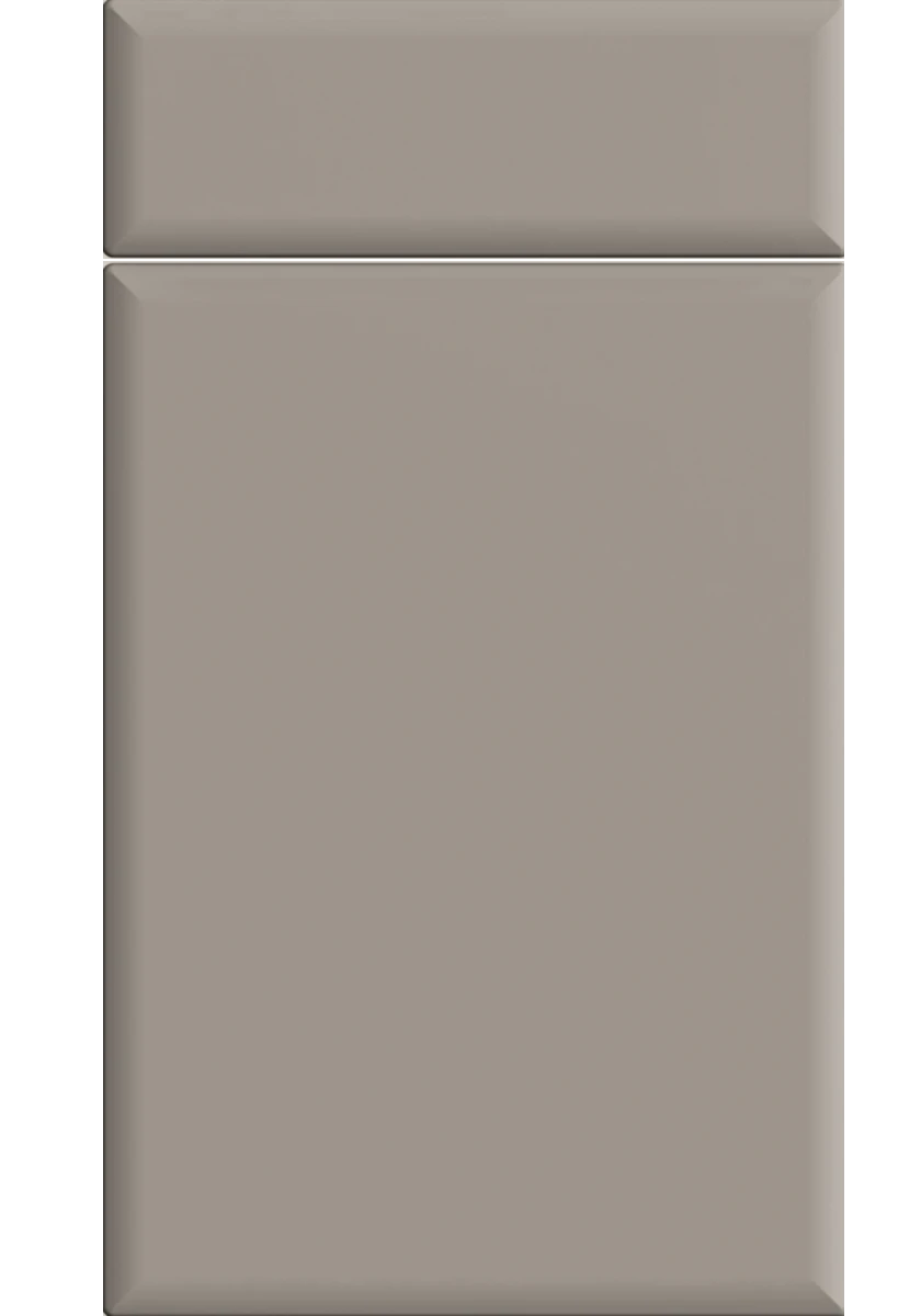 Lincoln Slab kitchen door and drawer front in Supermatt Clay Grey