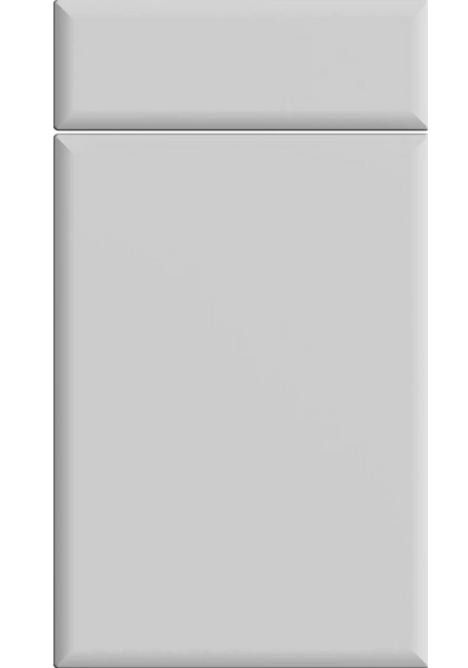 Lincoln slab kitchen door in Supermatt Dove Grey