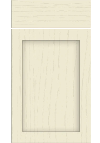 Oakham Paint Flow Matt Cream kitchen cupboard door