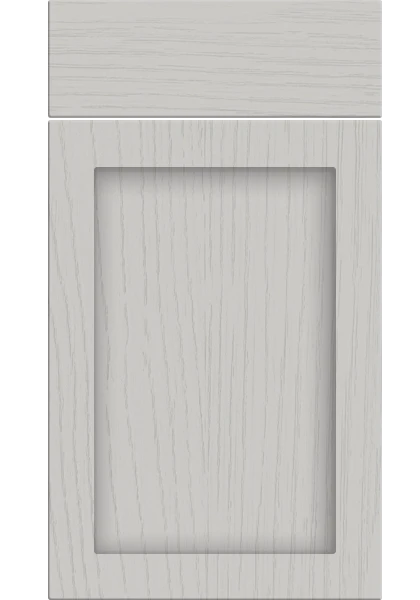 Oakham Paint Flow Matt Light Grey kitchen cupboard door
