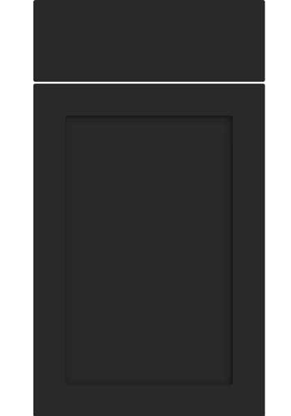 Oakham Supermatt Black kitchen cupboard door