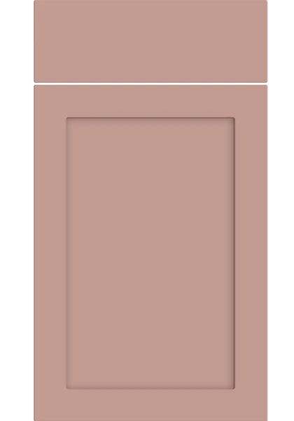 Oakham Supermatt Blush Pink kitchen cupboard door