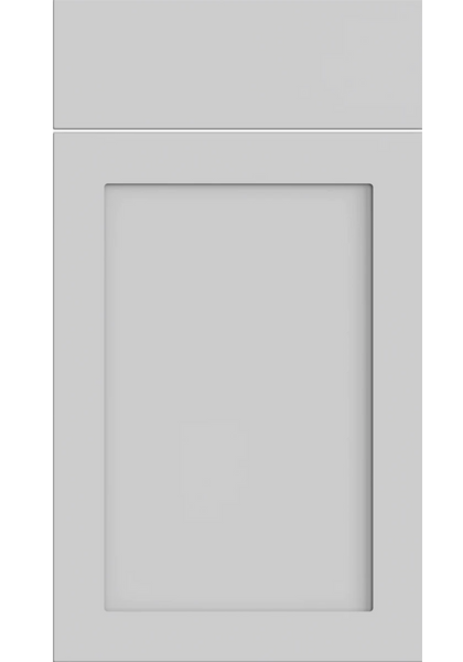 Oakham shaker kitchen door in Supermatt Dove Grey