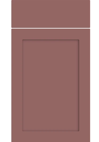 Oakham Supermatt Rusty Red kitchen cupboard door