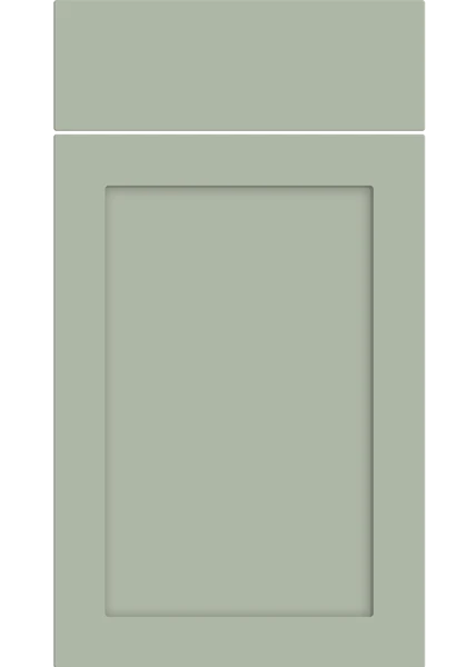 Oakham Supermatt Sage Green kitchen cupboard door