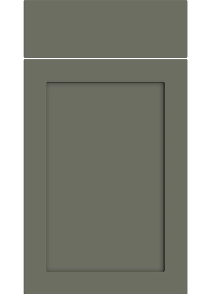 Oakham Supermatt Smoke Green kitchen cupboard door