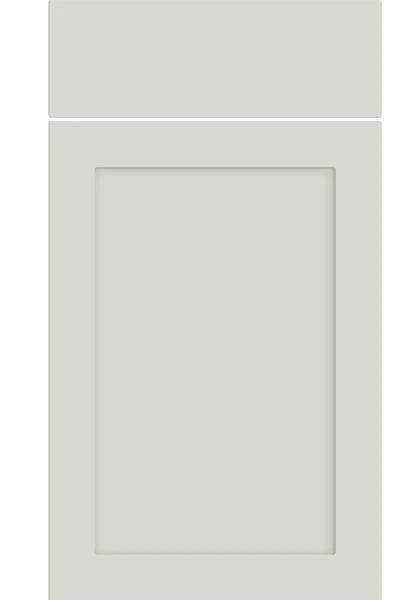 Oakham Supermatt White Grey kitchen cupboard door