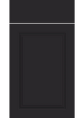 Paris Supermatt Black kitchen cupboard door