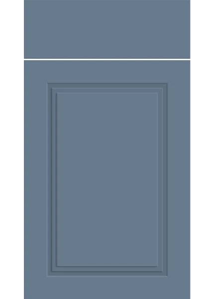 Paris Supermatt Misty Blue kitchen cupboard door