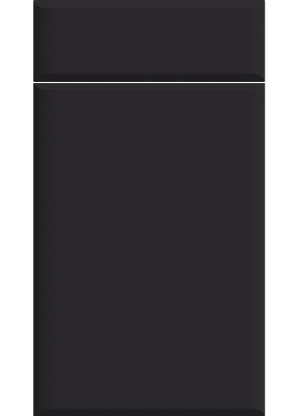 Pisa Supermatt Black kitchen cupboard door