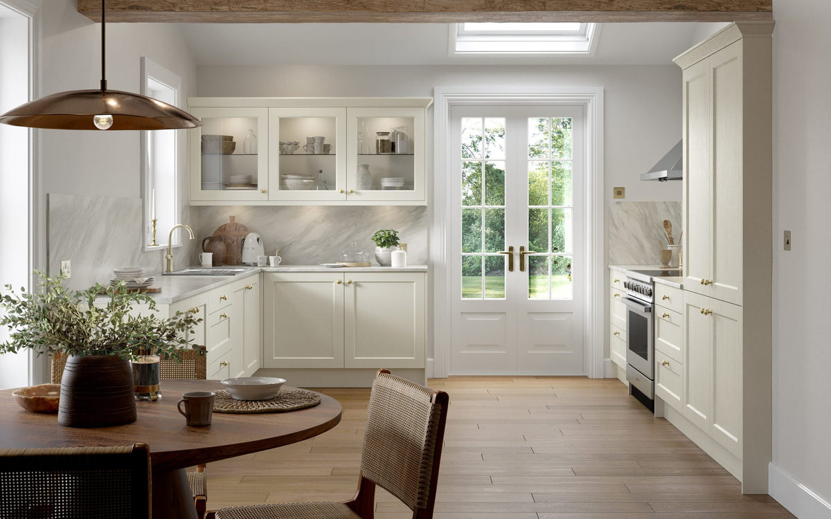 Kitchen with Richmond Antique White doors
