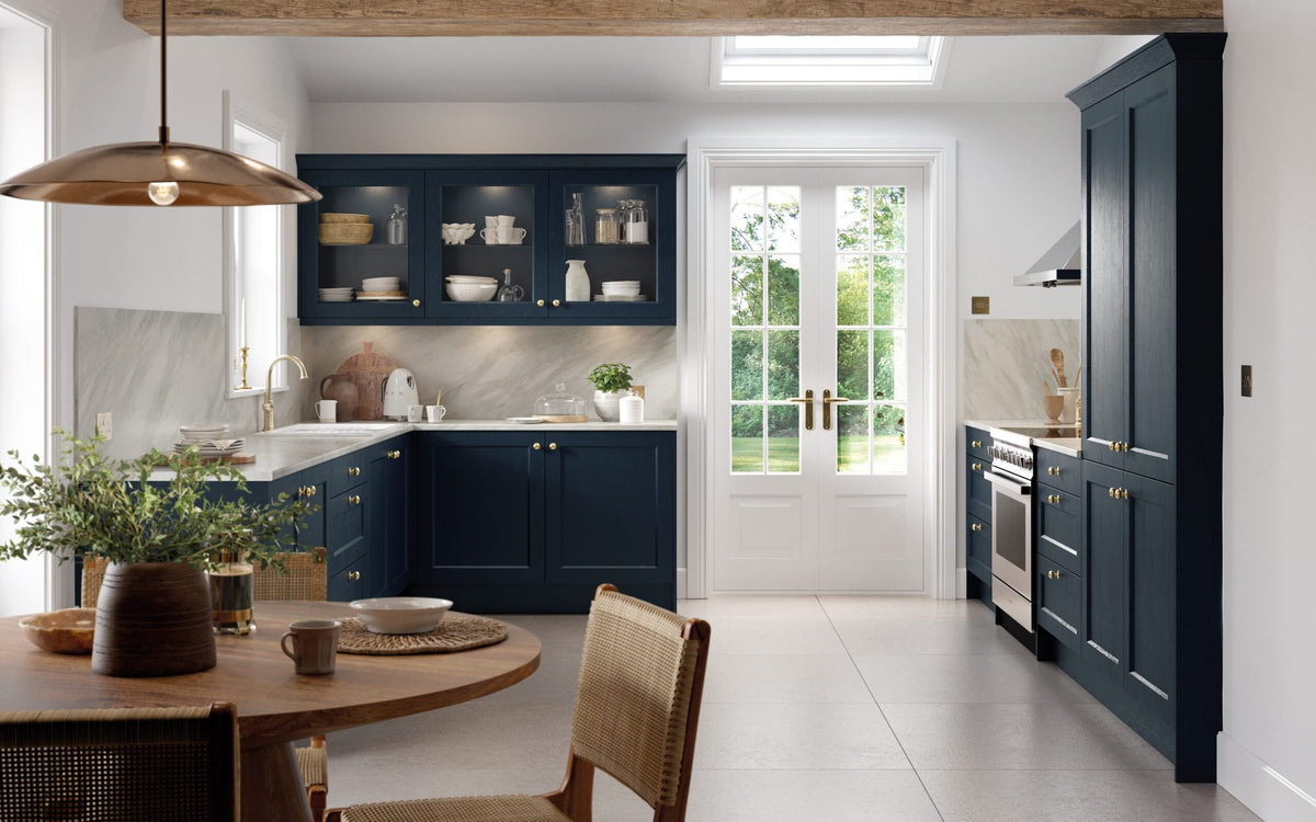 Kitchen with Richmond Paint Flow Matt Indigo Blue doors