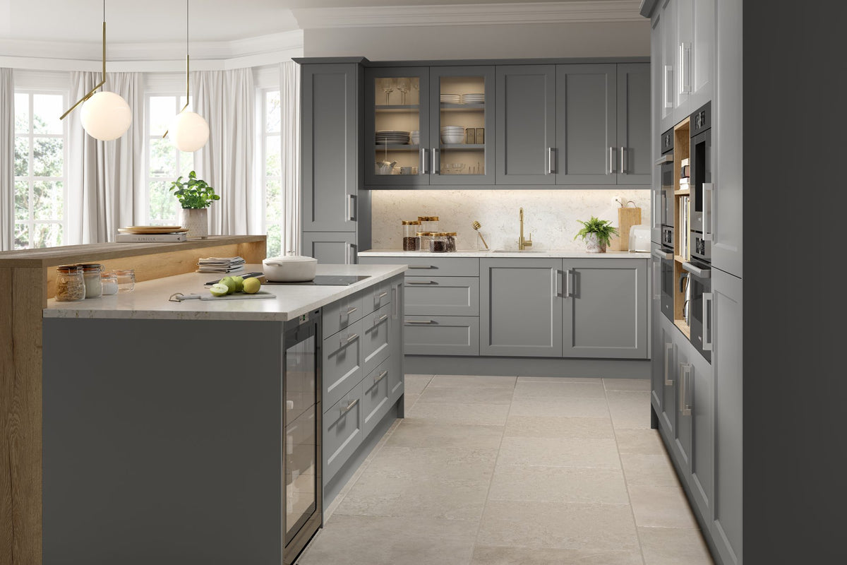 Kitchen with Richmond Supermatt Dust Grey doors