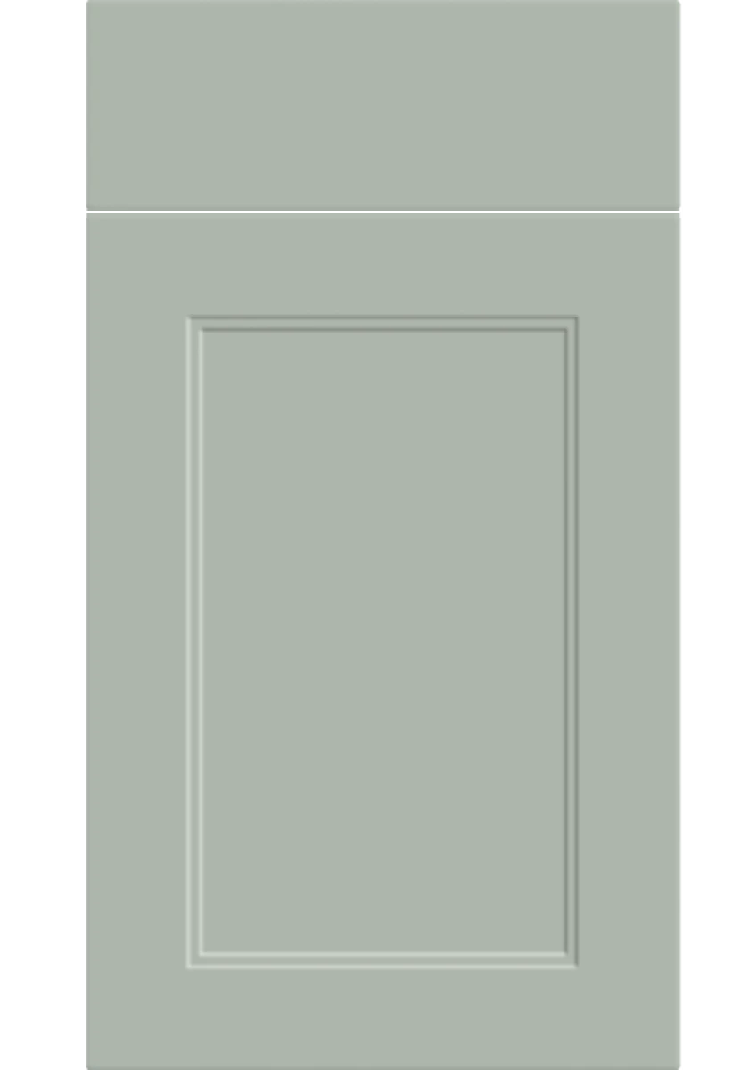 Rowen Shaker kitchen door and drawer front in Matt Pistachio