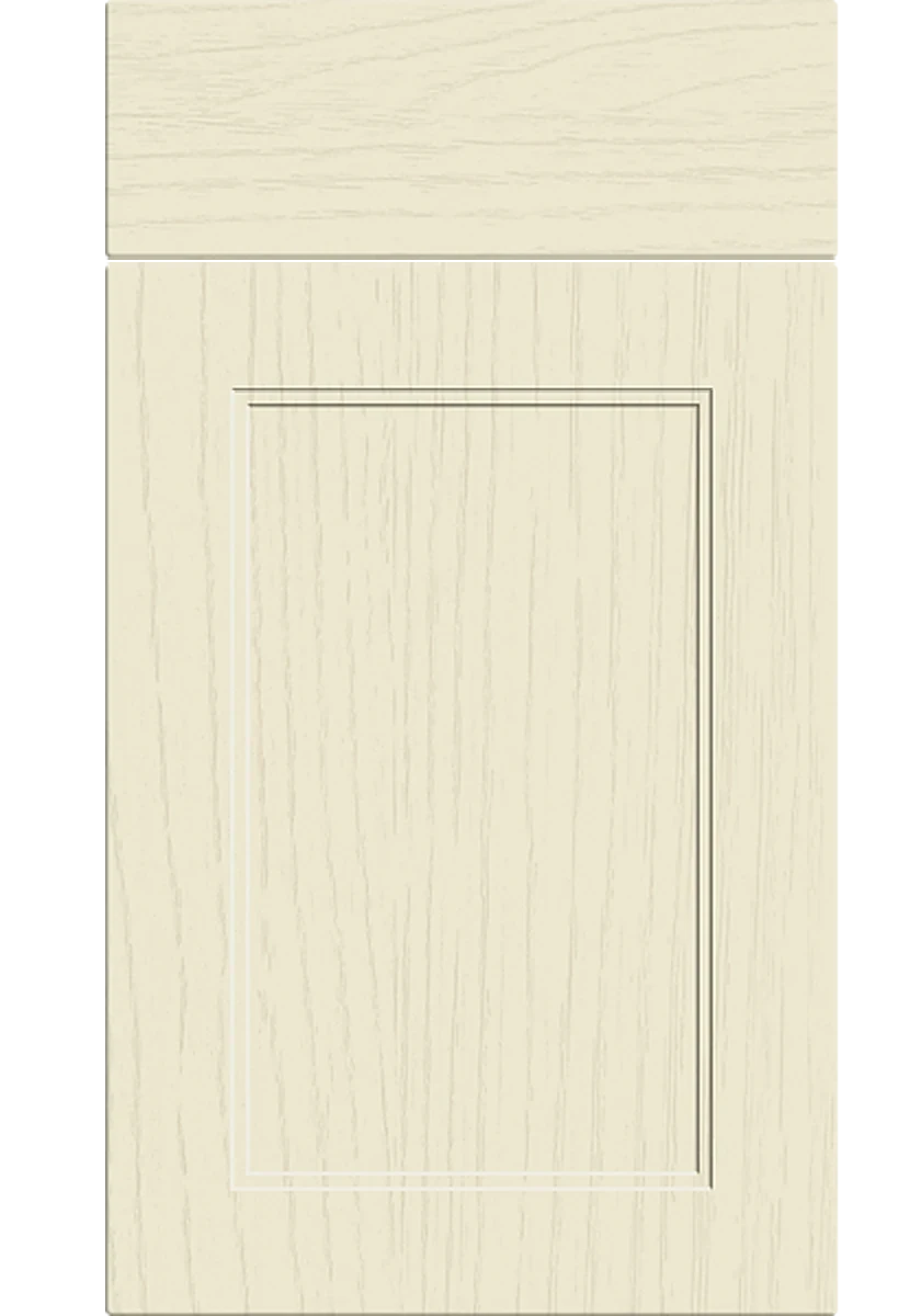 Rowen Shaker kitchen door and drawer front in Paint Flow Matt Cream
