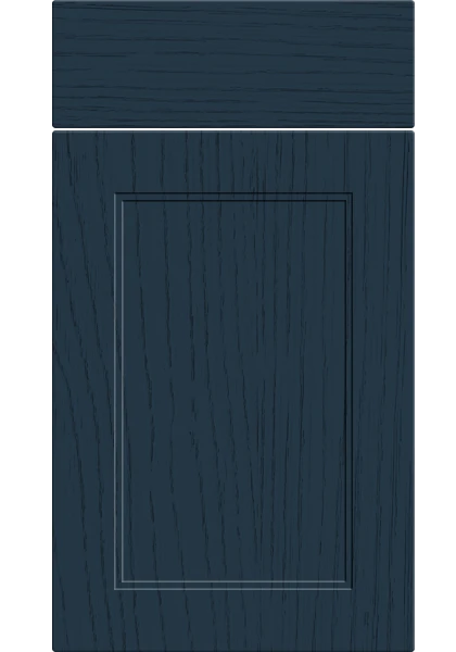 Rowen Paint Flow Matt Indigo Blue kitchen cupboard door