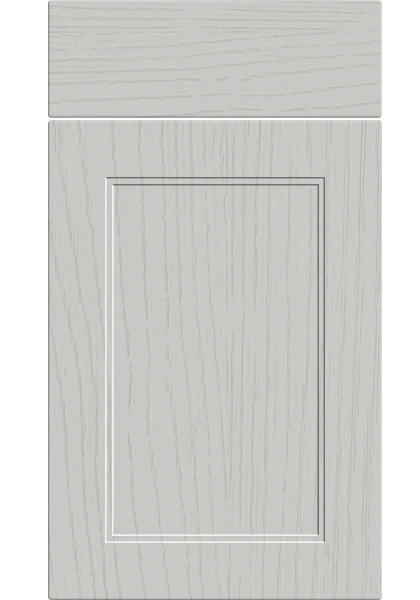 Rowen Paint Flow Matt Light Grey kitchen cupboard door