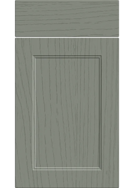 Rowen Paint Flow Matt Sage Green kitchen cupboard door