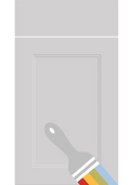 Rowen Paint Ready kitchen cupboard door