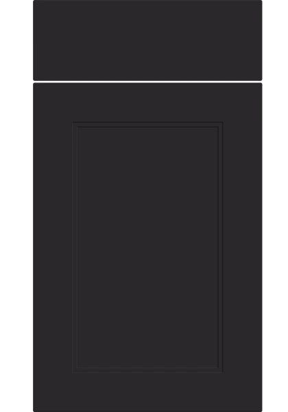 Rowen Supermatt Black kitchen cupboard door