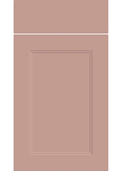 Rowen Supermatt Blush Pink kitchen cupboard door