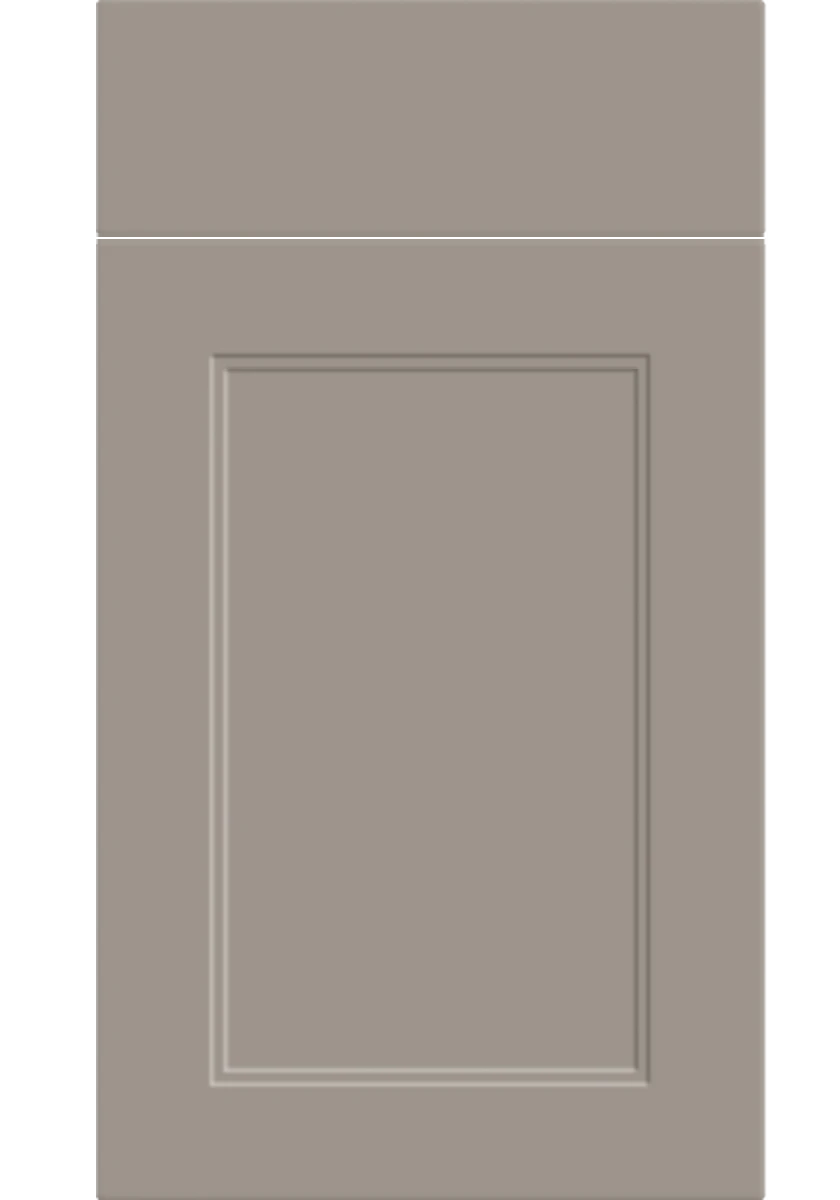 Rowen Shaker kitchen door and drawer front in Supermatt Clay Grey